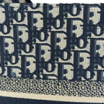Christian Dior Navy Ecru Oblique Small Book Tote