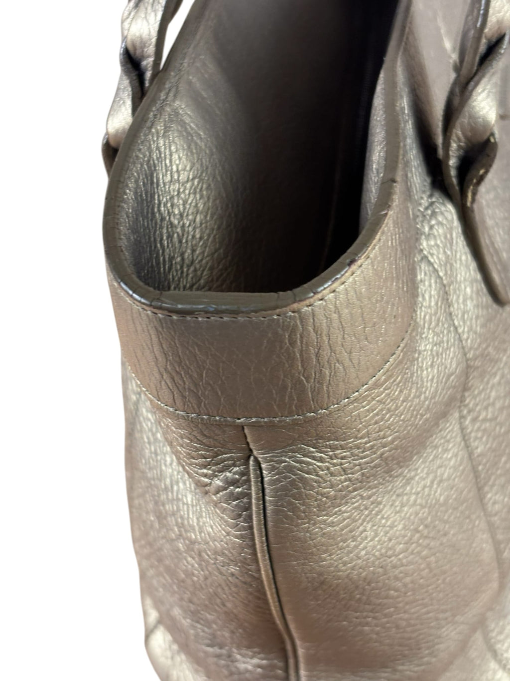 Loewe Anagram Metallic Leather Tote