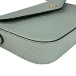 Gucci GG Super Mini Leather Shoulder Bag Pale Blue