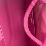 Prada Pink Canvas Canapa Hand Bag