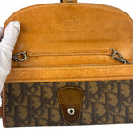 Christian Dior Brown Trotter Romantique Heart Long Wallet On Chain