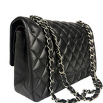 Chanel Black Quilted Leather Classic Medium Double Flap Bag 2017