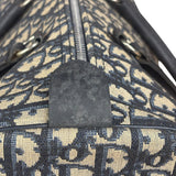 Christian Dior Vintage Blue Oblique Trotter Boston Bag