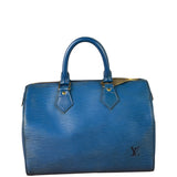 Louis Vuitton Blue Epi Leather Speed 25