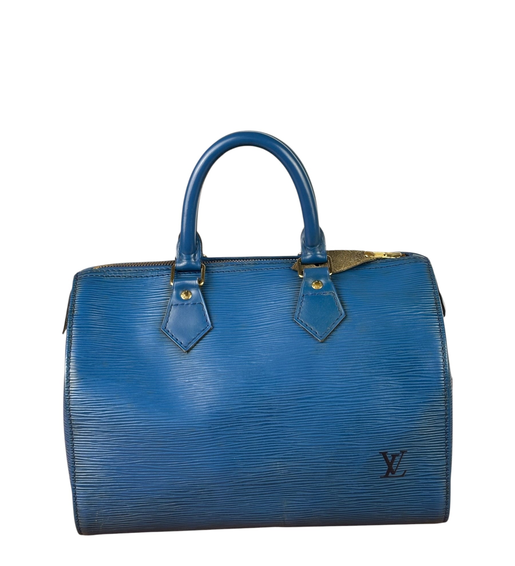 Louis Vuitton Blue Epi Leather Speed 25