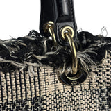 Christian Dior Black/White Tweed Lady Dior Two-Way Bag