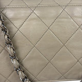 Chanel Light Grey Quilted Mademoiselle Chain Flap Bag 2008
