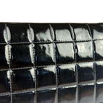 Chanel Black Patent Chocolate Bar Quilted Flap Shoulder Bag 2001