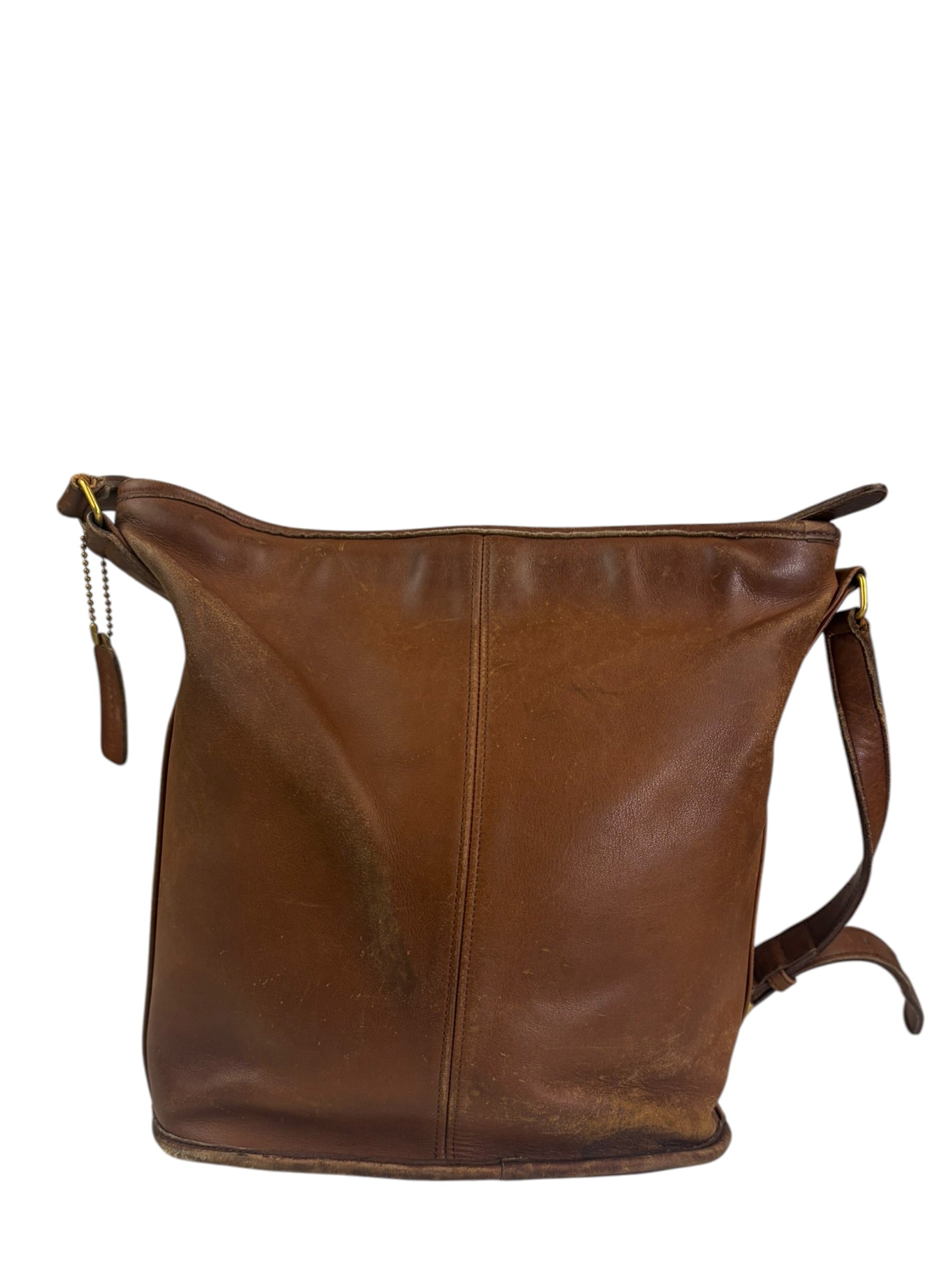 Coach Vintage Brown Leather Legacy Zip Crossbody Bag