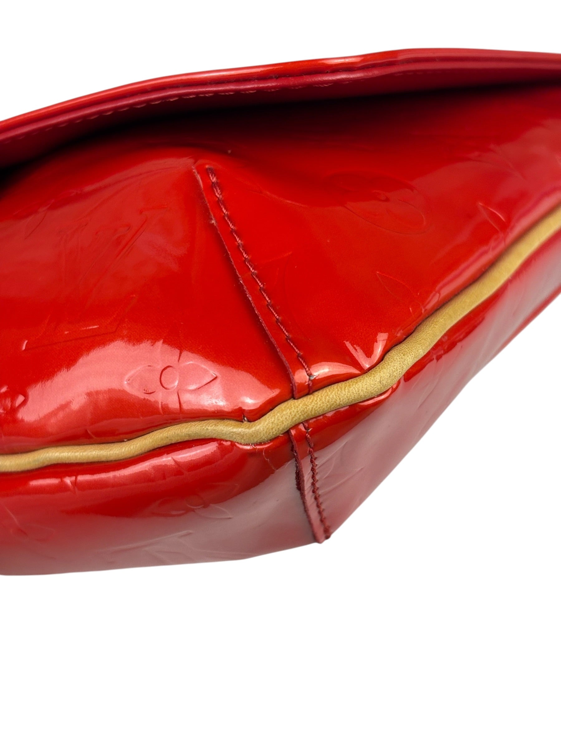 Louis Vuitton Red Vernis Thompson Street Shoulder Bag
