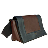 Celine Navy Blue/Burgundy Medium Frame Shoulder Bag