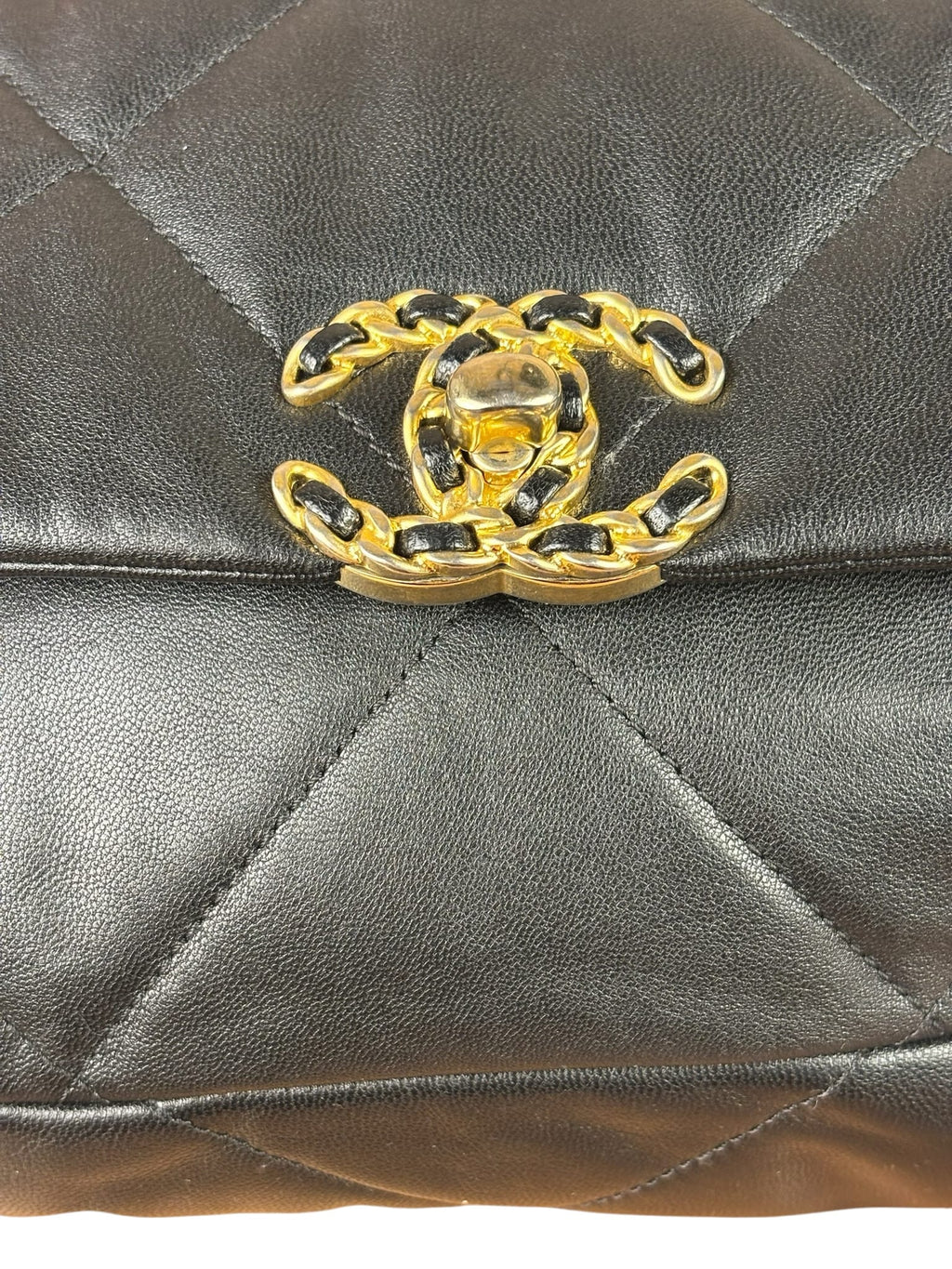 Chanel Black Quilted Lambskin CC 19 Flap Bag 2019