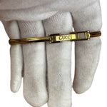 Gucci Vintage Gold 1100L Interchangeable Bezel Bangle