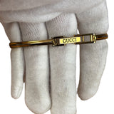 Gucci Vintage Gold 1100L Interchangeable Bezel Bangle