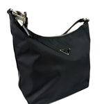 Prada Black Leather Trim/Tessuto Nylon  Shoulder Bag