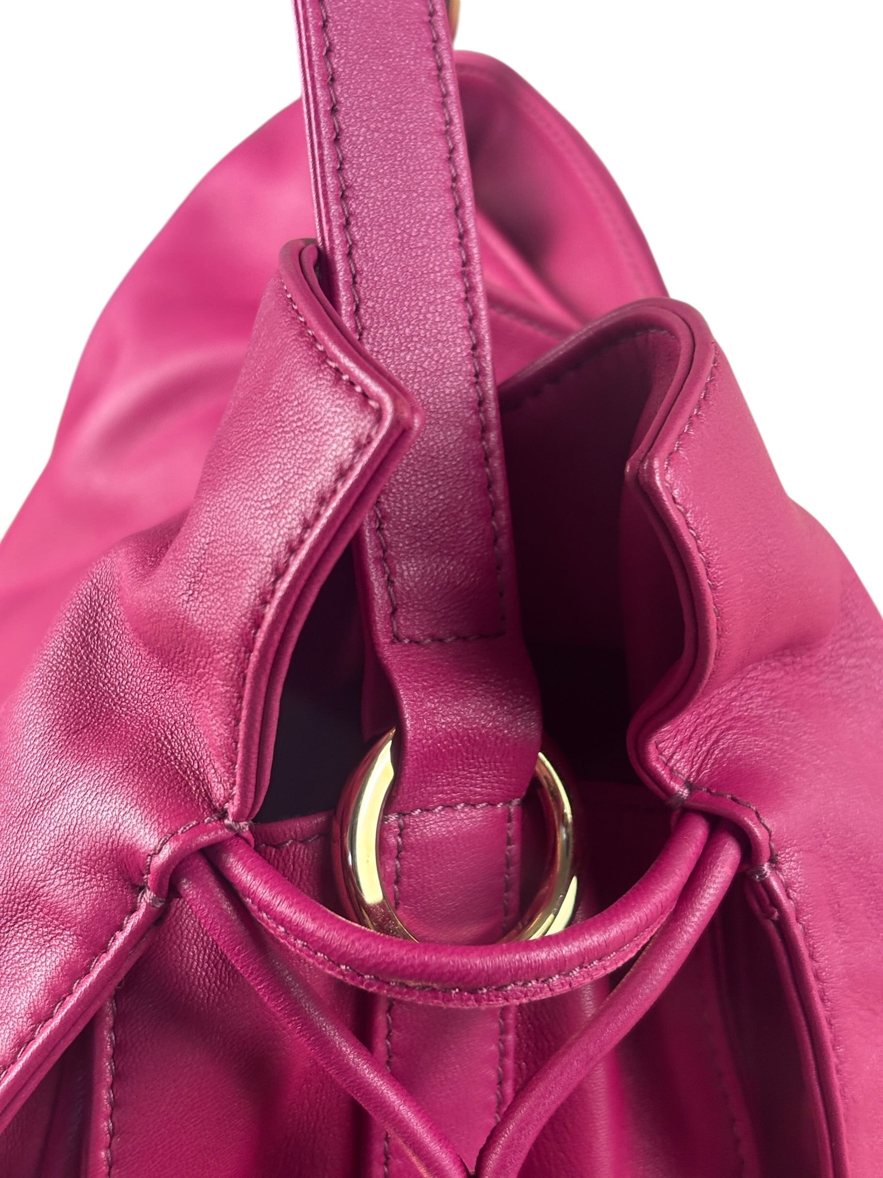 Loewe Pink Calfskin Flamenco Crossbody Bag