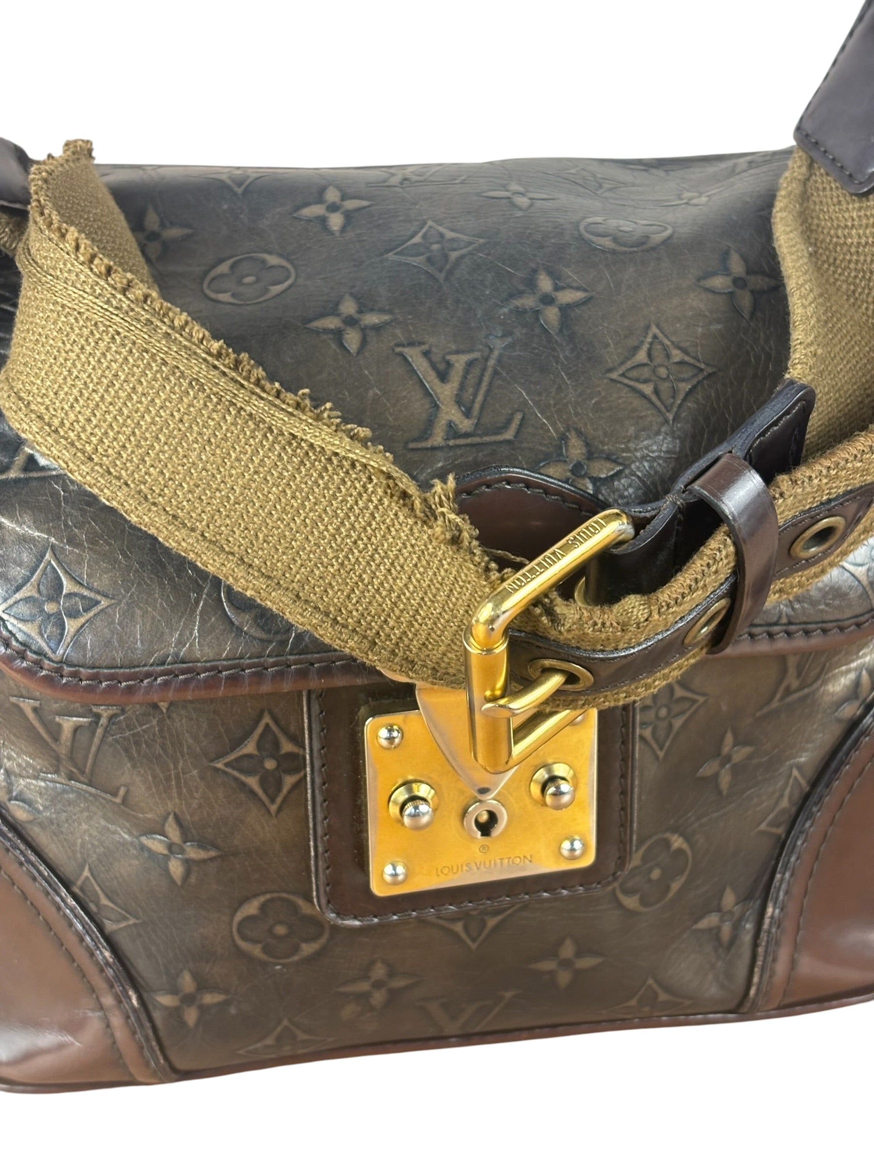 Louis Vuitton Metallic Bronze Embossed Sergeant PM Shoulder Bag