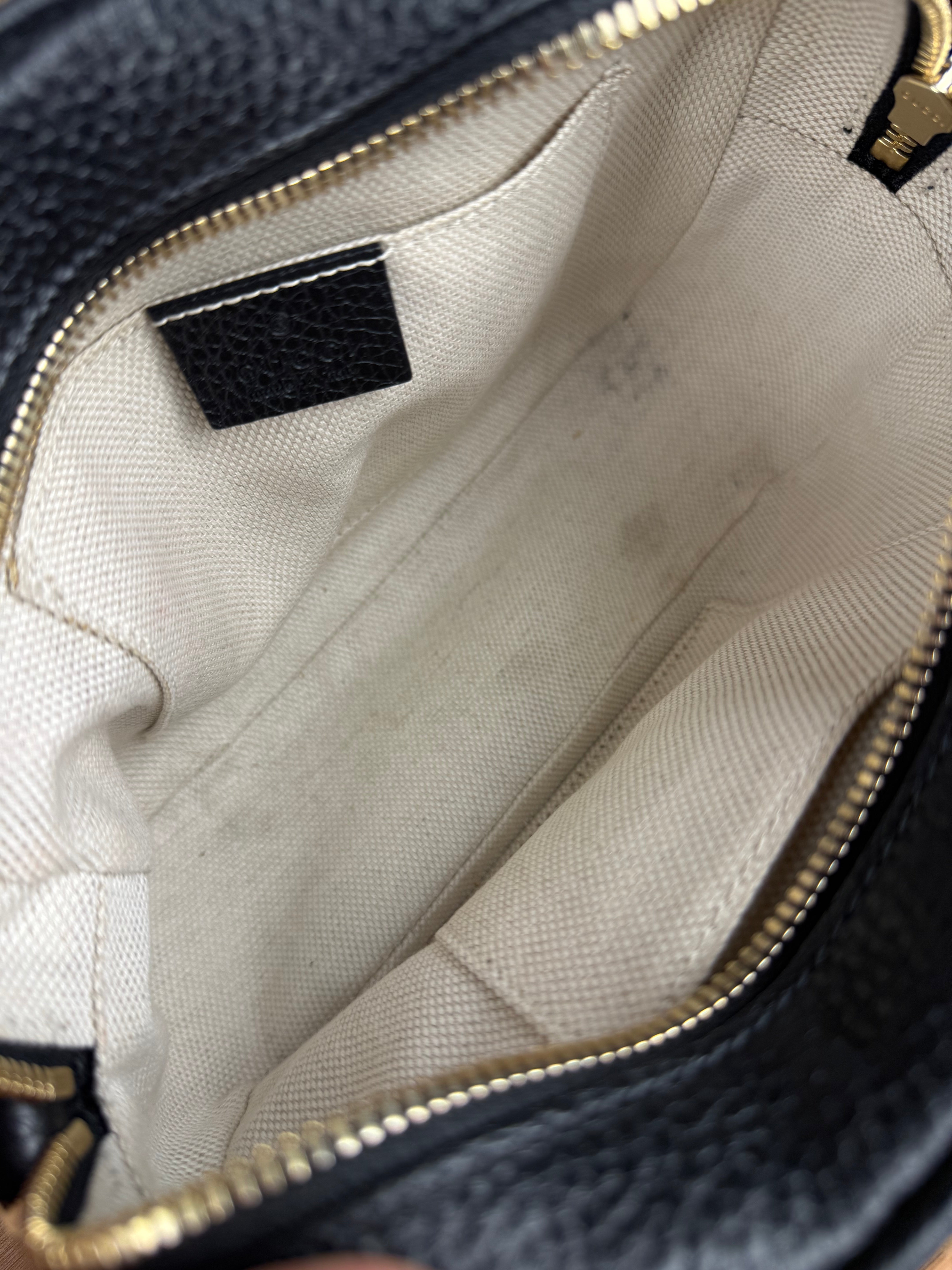 Gucci Black GG Camera Crossbody Bag