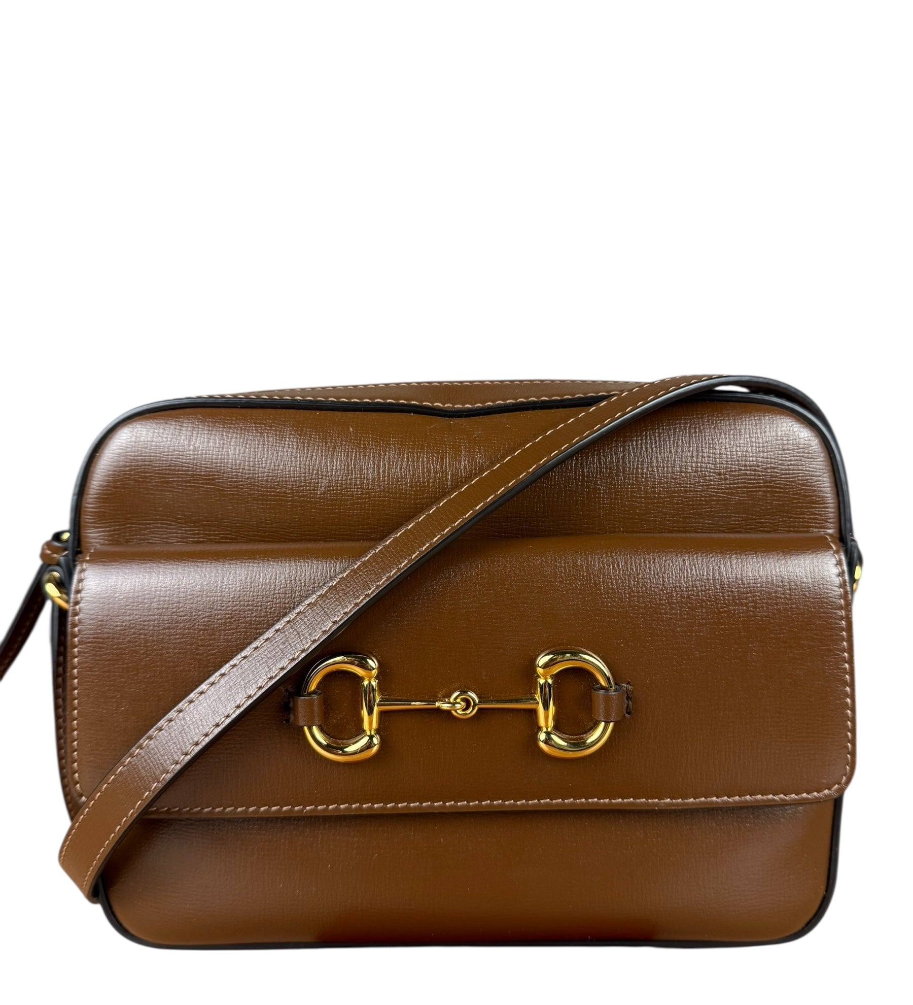 Gucci 1955 Horsebit Camera Bag Brown