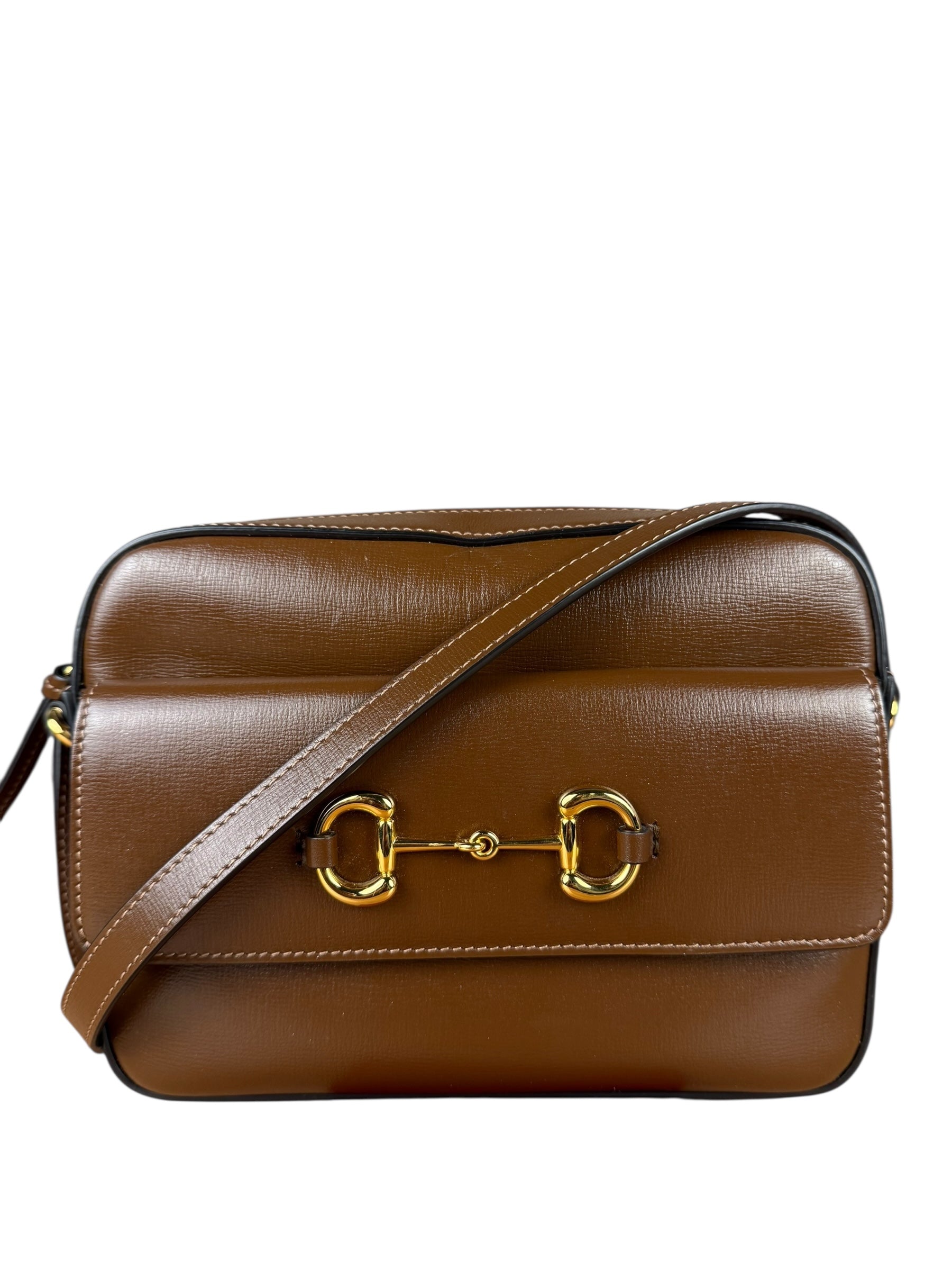 Gucci 1955 Horsebit Camera Bag Brown
