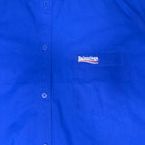 Balenciaga Blue Poplin Button Up Shirt
