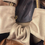 Loewe Gold/Bronze Leather Nappa Aire Handbag