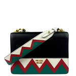 Prada Muilticolor Calfskin Esplanade Crossbody Bag