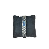 Fendi Blue Rectangular Dial Stainless Steel Band