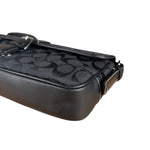 Coach Vintage CC Black Flap Shoulder Bag