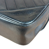 Chanel Vintage Black Chevron Flap Shoulder Bag- Late 1990's