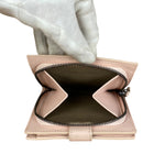 Bottega Veneta Intreccio Leather Wallet Light Pink