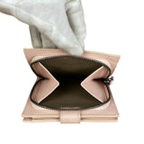 Bottega Veneta Intreccio Leather Wallet Light Pink