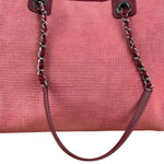Chanel Coral Pink Medium Deauville Shopping Tote Bag 2014