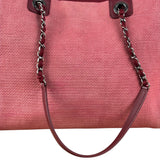 Chanel Coral Pink Medium Deauville Shopping Tote Bag 2014