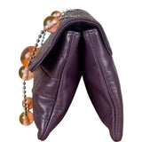 Chanel Purple Lambskin Ball Button Flap 2001