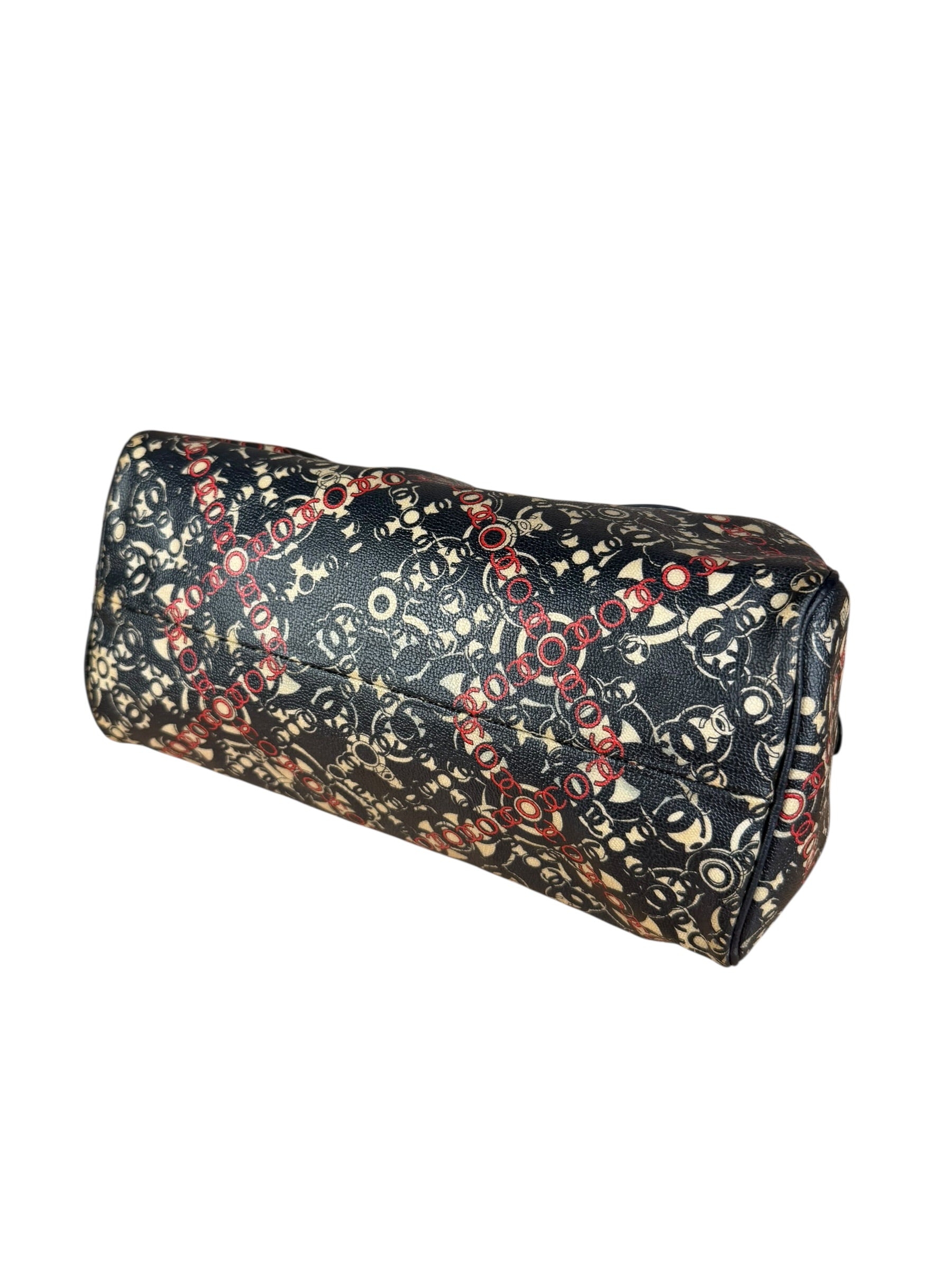Chanel Vintage Coco Optic Bowler Bag 2006