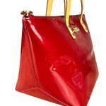 Louis Vuitton Red Monogram Vernis Bellevue Handbag
