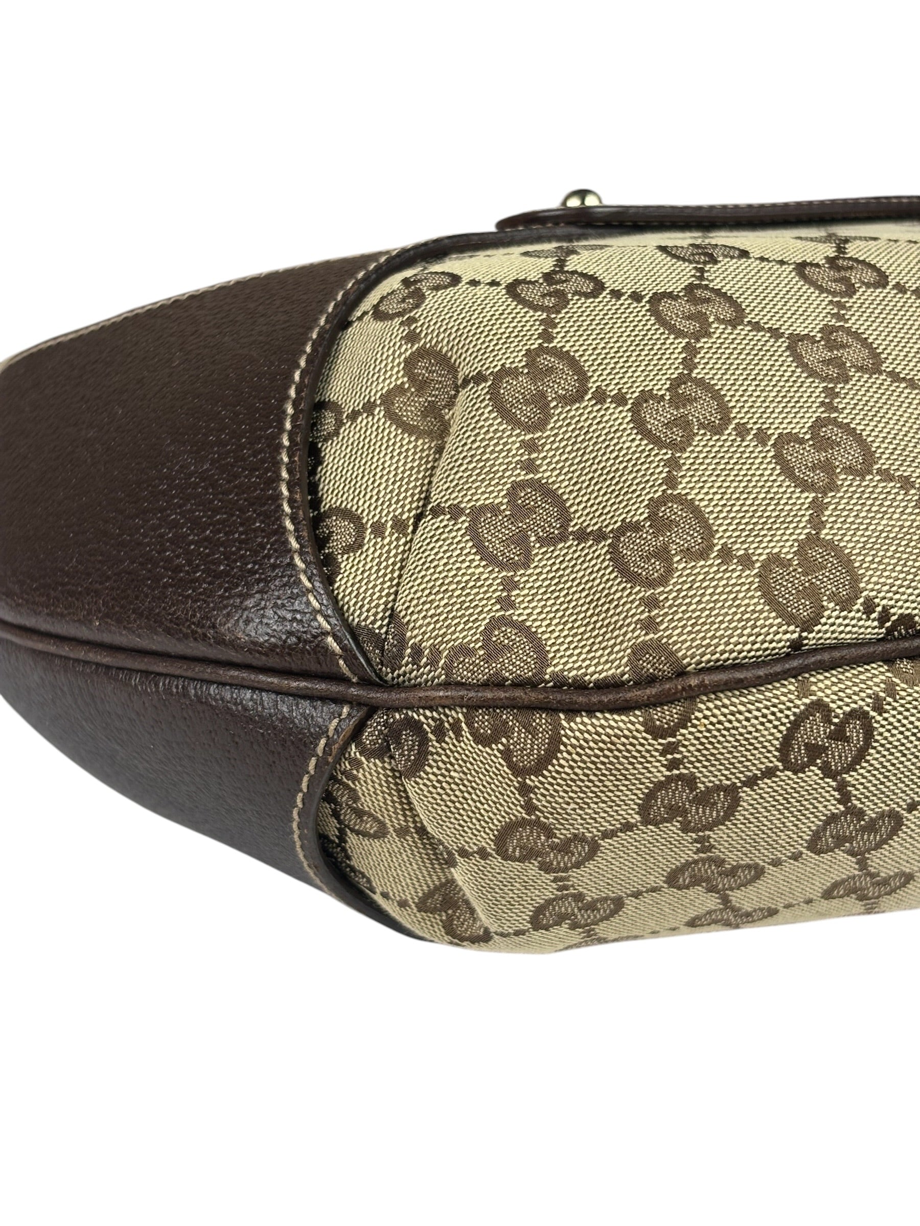 Gucci Brown GG Bamboo Amalfi Hobo Bag