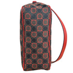 Salvatore Ferragamo Multicolor Leather Trim Monogram Gancini Pochette