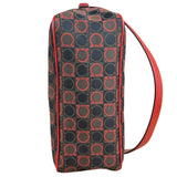 Salvatore Ferragamo Multicolor Leather Trim Monogram Gancini Pochette