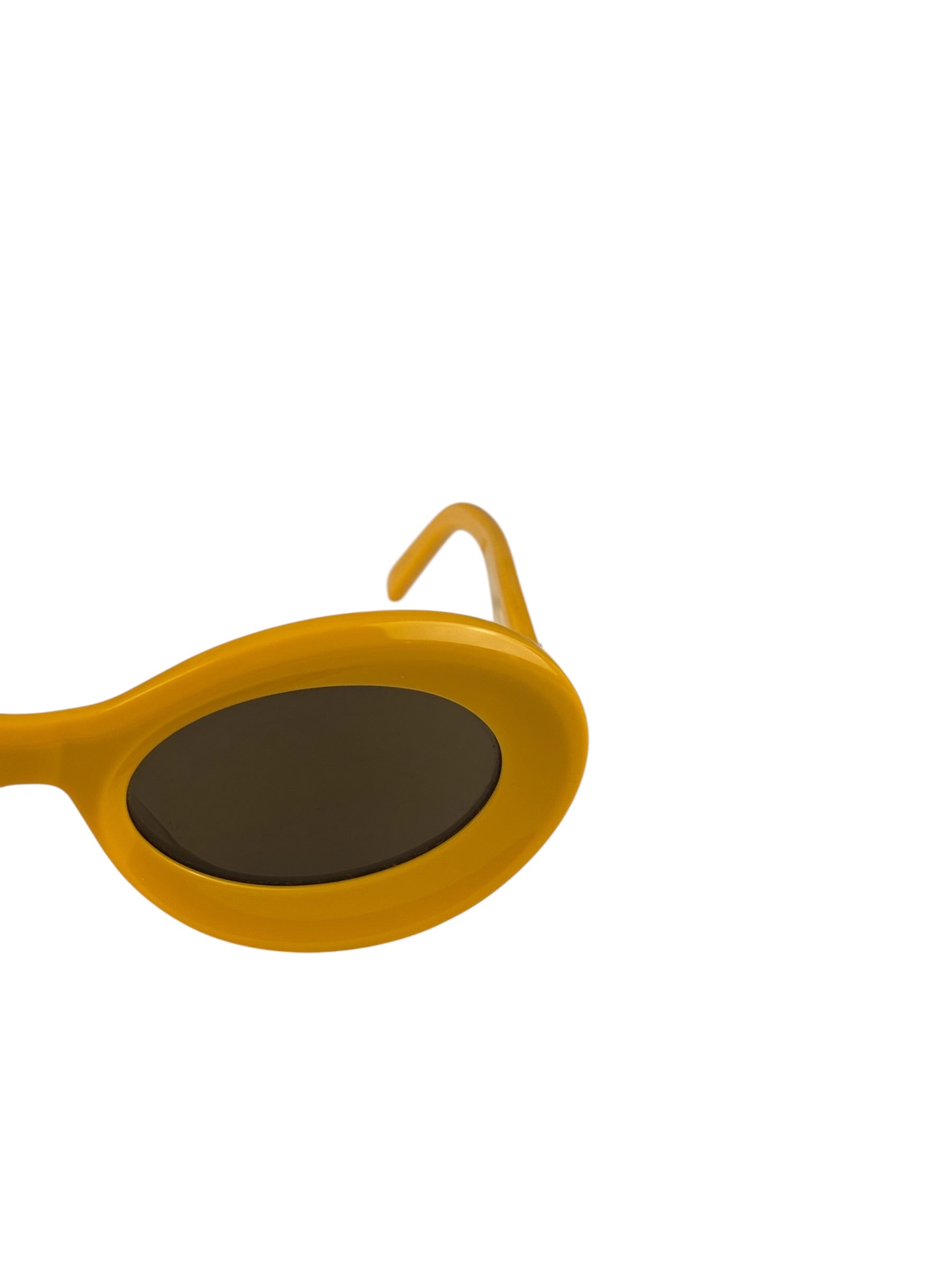 Loewe Glossy Yellow Paula's Ibiza Oval Sunglasses LW40110U