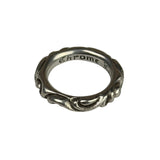 Chrome Hearts 925 Silver Scroll Bag Ring