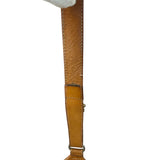 Celine Vintage Macadam Canvas Leather Trim Shoulder Bag