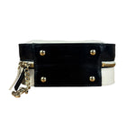 Chanel White/Black Quilted Leather 2Way Vanity Bag 2019