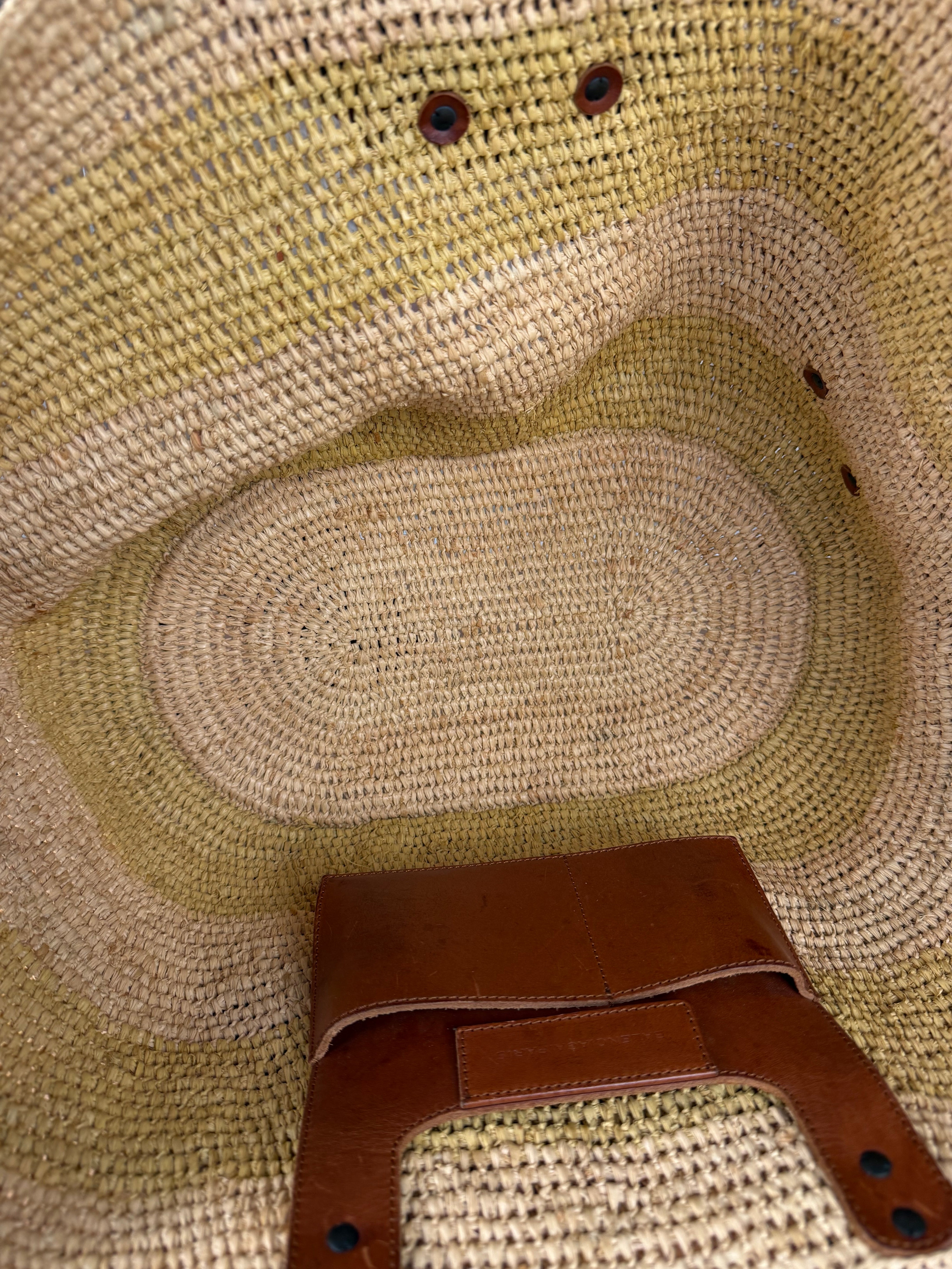 Balenciaga Wicker Tote Bag