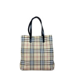 Burberry Bicolor Canvas House Check Tote Bag
