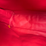Chanel Red Quilted Caviar Leather Flap Bag 2008