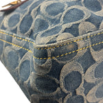 Coach Signature Blue Jacquard Denim Soft Tabby Shoulder Bag