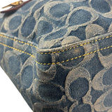 Coach Signature Blue Jacquard Denim Soft Tabby Shoulder Bag