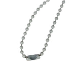 Chrome Hearts White Silichrome Ball Chain Necklace